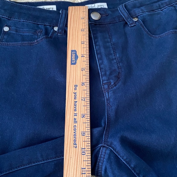 NWT tribal jeans ankle jeggings embroidery, women’s size 8 - Picture 8 of 16